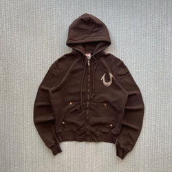 True Religion Classic Retro Zip Hoodie Y2K Clothes