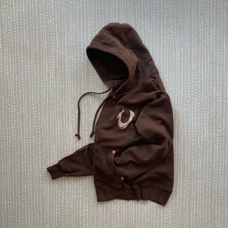 True Religion Classic Retro Zip Hoodie Y2K Clothes