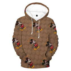 Disney Mouse Gucci Logo Casual Hoodie