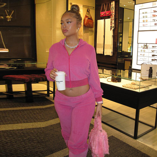 Celebrity Pink Baby Jogging Suit