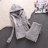 Pink Women's Hooded Sweatshirt Suit Women Sportswear,