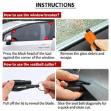 Automobile Emergency Glass Window Breaker Seat Belt Cutter Life-Saving Escape Car Emergency Tool
