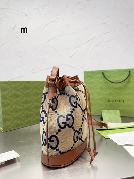 New Gucci Cowhide Shoulder Bag Classic Fashion Crossbody Bag Counter Original Single Top Quality Women's Bag