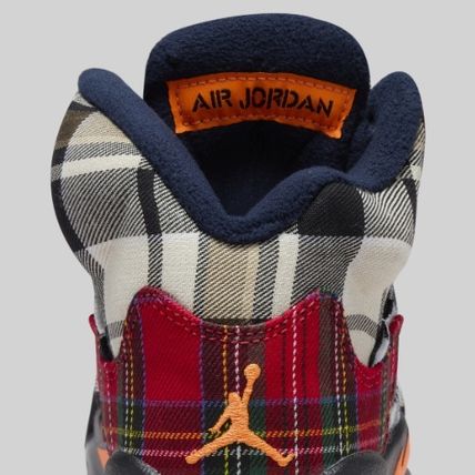 Nike Air Jordan 5 Retro PLD (GS) Shoes "Plaid" Black