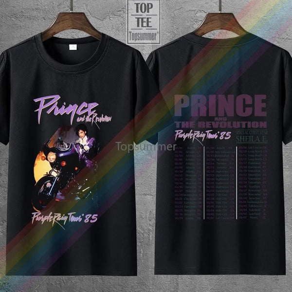 Vintage Prince And The Revolution Purple Rain Tour 1985 With Dates Tshirt