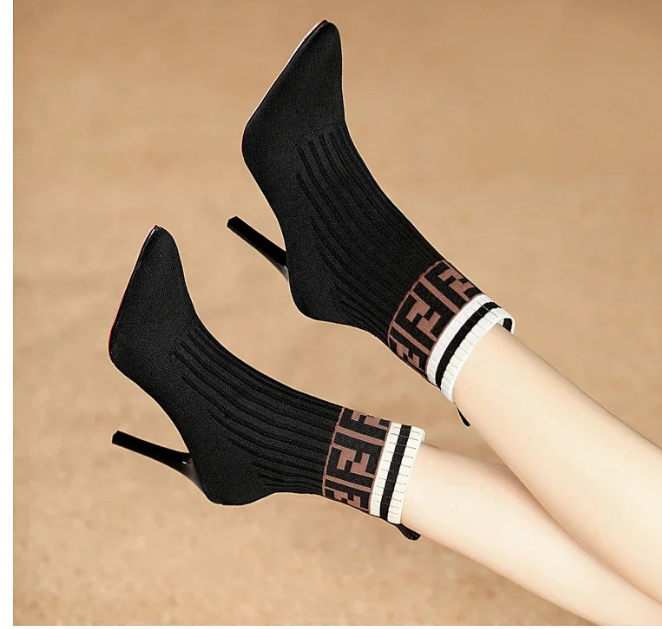 2025 New Elastic Women's Boots Ankle Outdoor Party Dress Women's Boots