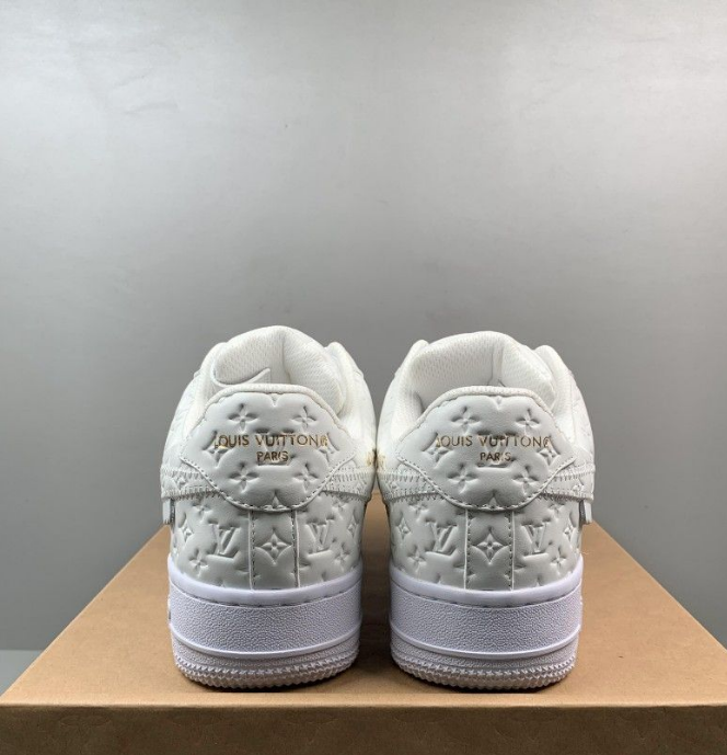 LV x AF 1 Low White