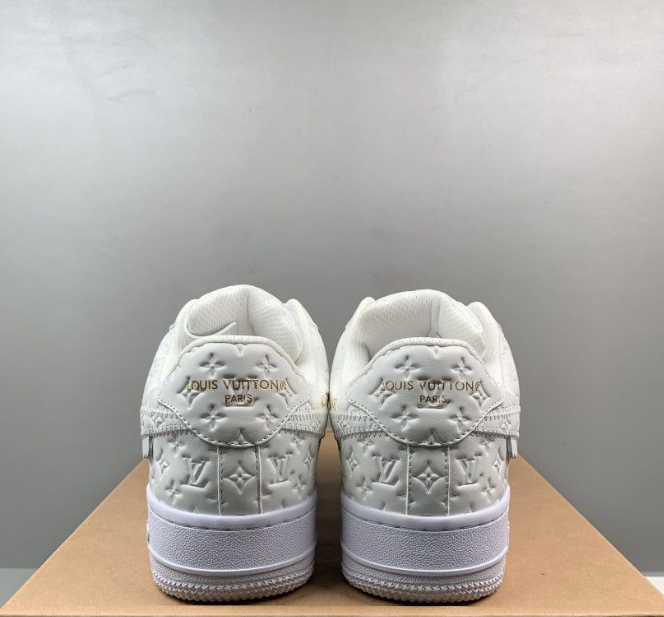 LV x AF 1 Low White