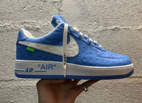 Royal Blue Louis Vuitton Air Force 1s