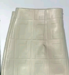 Fendi Logo Leather Mini Skirt