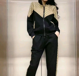 Fashion Luxury Designer Classic Vintage Stylish Gucci Print Track Suit
