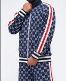 Unisex Retro Luxury Designer Track Suit Gucci Logo