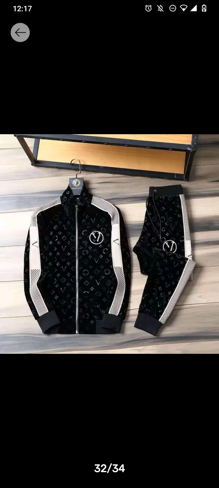 Classic Luxury Retro Hip Hop Louis Vuitton Sweat suit