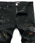 Super Stylish Luxury Slim Fit Stretch Blue Jeans Amiri Hip Hop Jeans