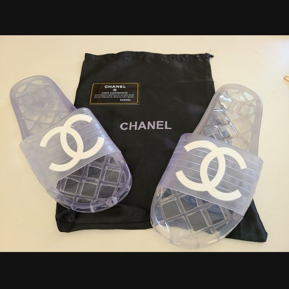 Chanel Luxury Brand Beach Slides