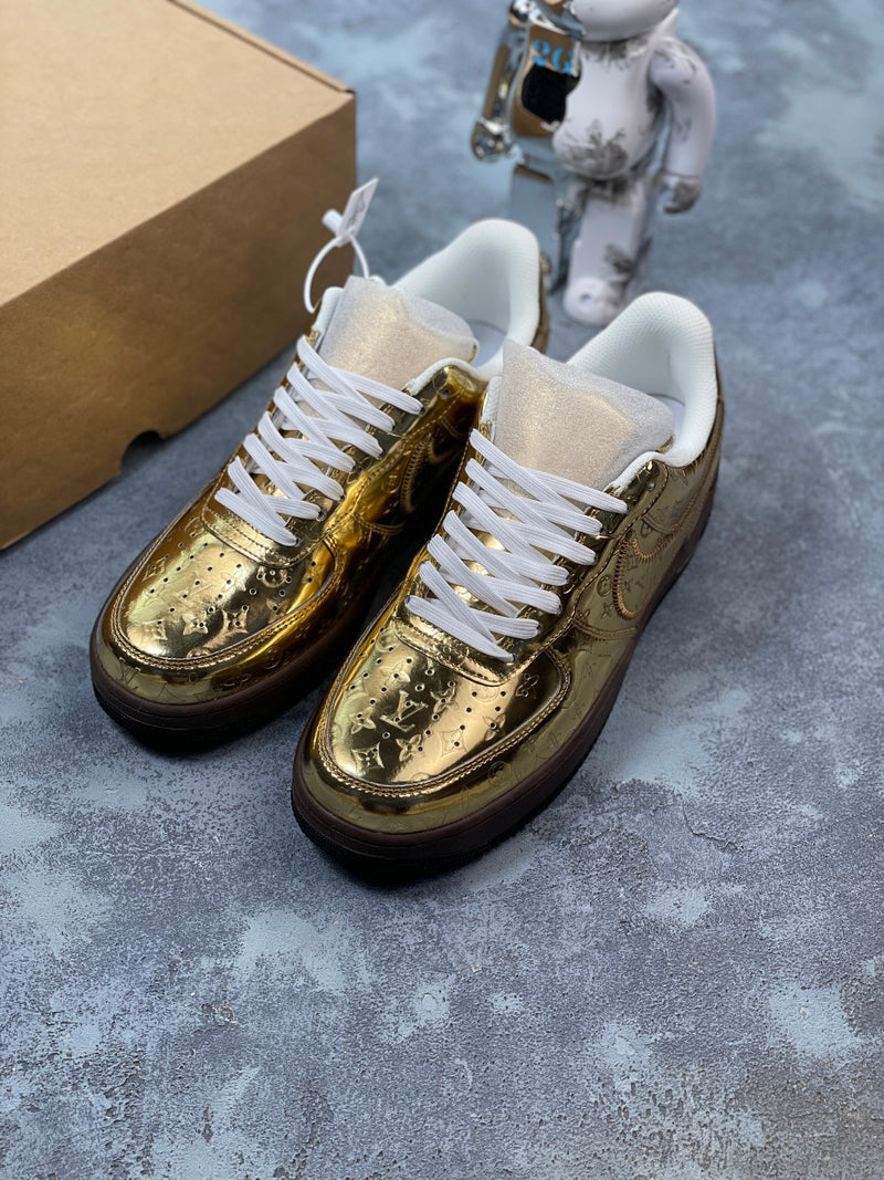 Gold NK Air Force 1 LV (Black Friday Deal )