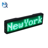 Fully New Bluetooth LED Name Badge DIY Programmable Scrolling Message Board Mini LED Display HD Text Digits Pattern Display