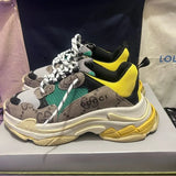 2026 Unisex Gucci/Balenciaga Multicolor Chunky Sneakers