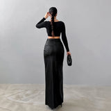 Sexy Leather Skirt