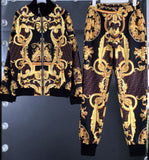Luxury Fashion Versace & Fendi Collaboration Stylish Tracksuit