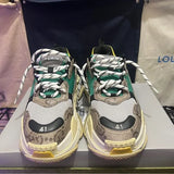 2026 Unisex Gucci/Balenciaga Multicolor Chunky Sneakers