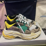 2026 Unisex Gucci/Balenciaga Multicolor Chunky Sneakers