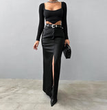 Sexy Leather Skirt