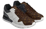 2027 LV Run Away Sneakers - White/Brown/Black