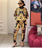 Luxury Fashion Versace & Fendi Collaboration Stylish Tracksuit