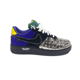 Louis Vuitton
X Nike Air Force 1 Low-Top Sneakers Chrome Toe Monogram Suede and Monogram Mirror Coated Canvas