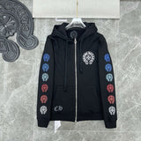 Chrome Hearts Chrome Hearts Multicolor Horseshoe Zip Hoodie