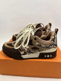 PYTHON SK8 LEATHER SNEAKERS