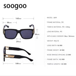 Highly Value Unisex Fashion Large Square Frame Sunglasses - TimelessGear9