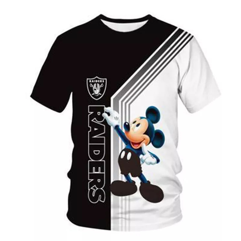 NFL Football Disney Mouse Unisex Casual Tee Shirt - TimelessGear9