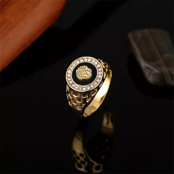 Mens Zircon Fashion Versace Domineering Ring