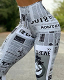 Highly Appealing Visual Antique Newspaper Trousers Lady Clothing