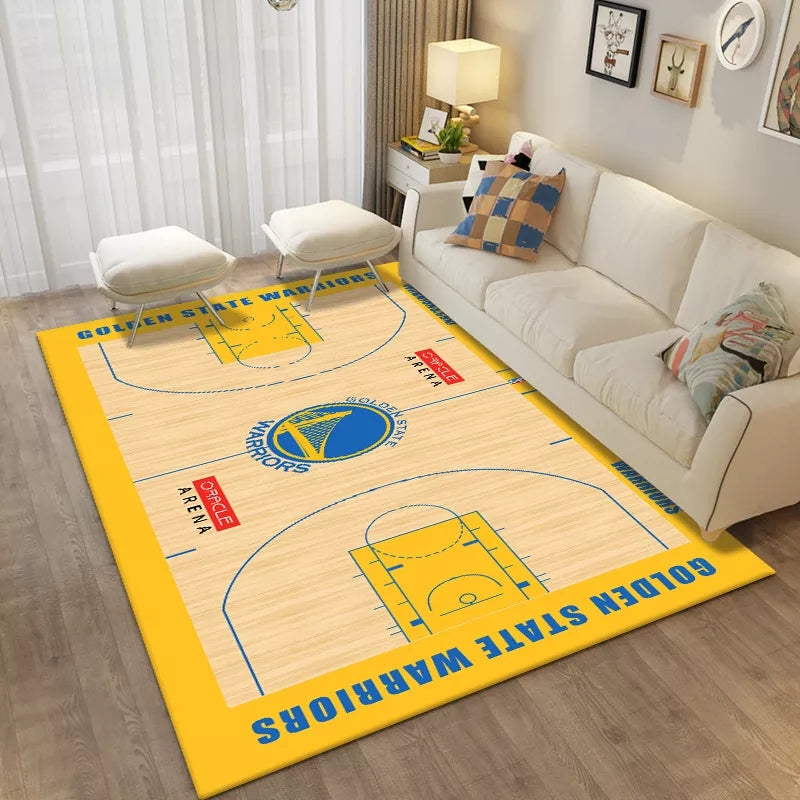Professional Basketball Teams Velvet Large Carpet