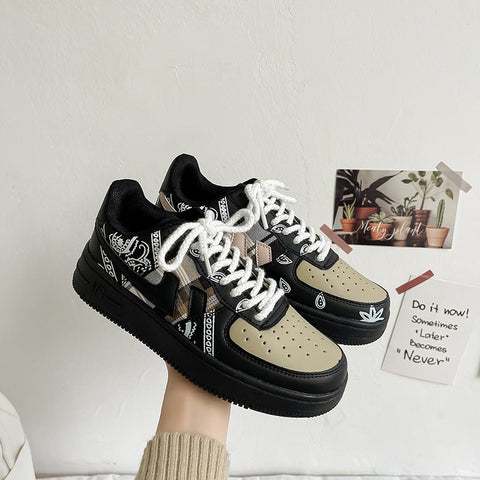 2022 New Cashew Flower Street Dance Men Women Sneakers Thick-Soled Couple Shoes - TimelessGear9