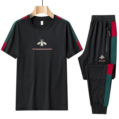 2023 New Sportswear Tracksuit Men Elastic Waist Two Piece Set - TimelessGear9