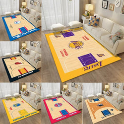 Professional Basketball Teams Velvet Large Carpet