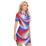 Women's Colorful Stylish Polo Beam Dress - TimelessGear9