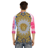 Men's Bracelet Sleeve T-shirt With Button Closure - TimelessGear9