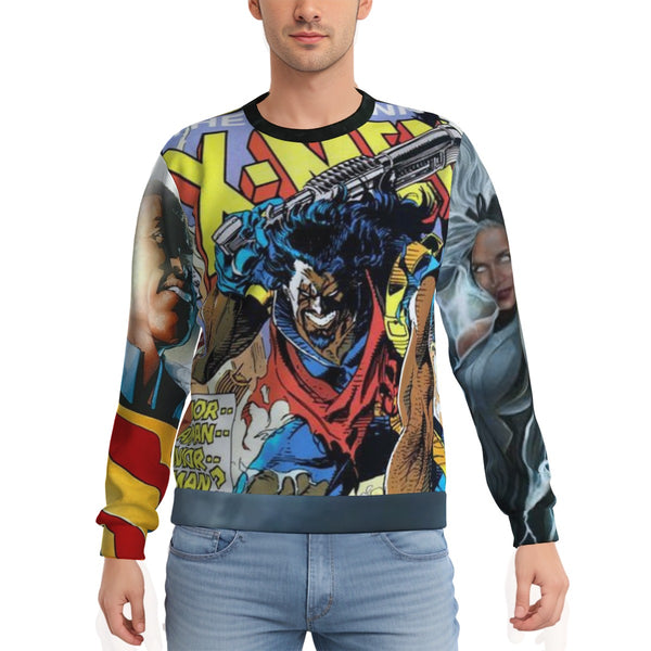 Marvel Heroes Cartoon Men's Heavy Fleece Sweatshirt