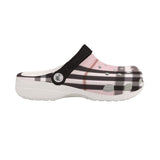 Pink Burberry Plaid Women's Classic Clogs - TimelessGear9