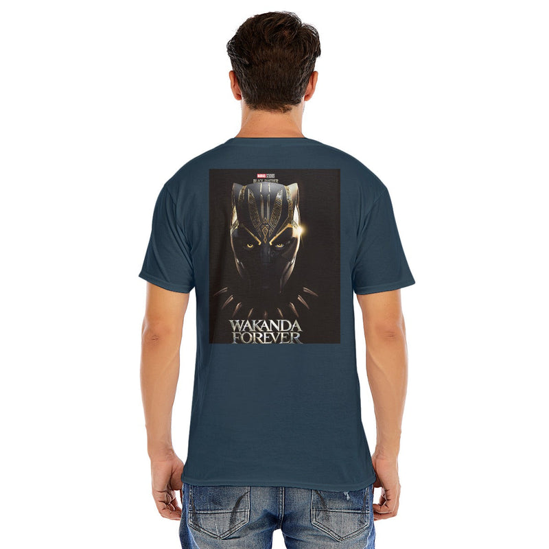 Marvel Offizielles Wakanda Forever Unisex-Kurzarm-T-Shirt mit O-Ausschnitt | 180 g/m² Baumwolle (DTF)