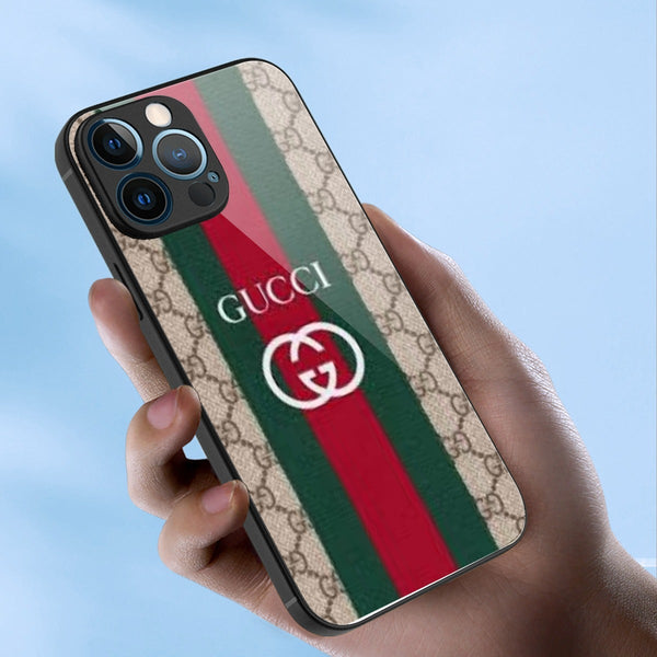 iPhone 11,12,13, Series Gucci Mobile Phone Case | Glass - TimelessGear9