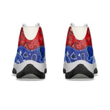 Jordan 11 Bandana Red & Blue Men's High Top Basketball Shoes - TimelessGear9