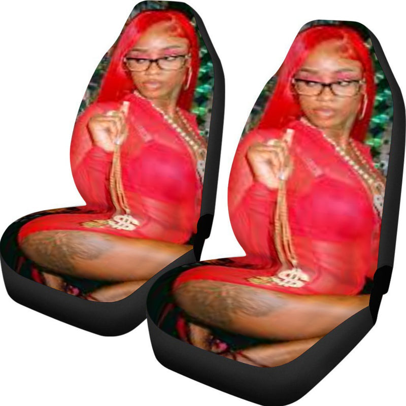 Sexy Red Universal Car Seat Cover With Thickened Back