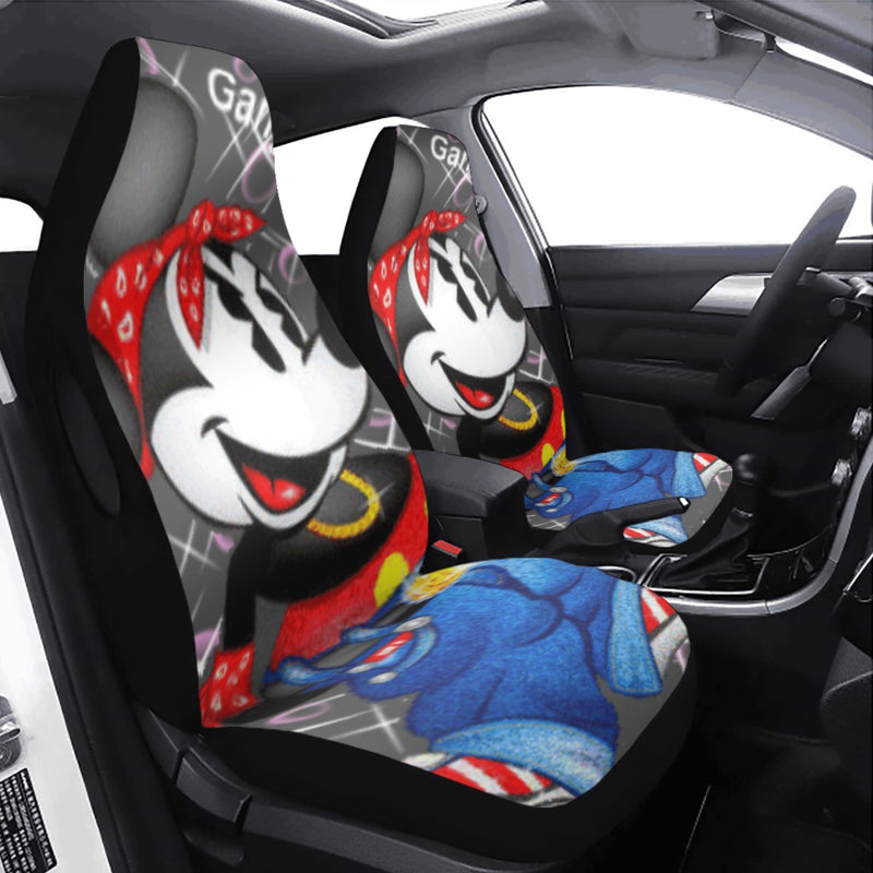 Gangster Mickey Mouse Cartoon Universal Car Seat Cover With Thickened Back - TimelessGear9