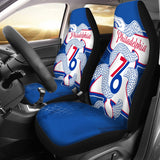 Philadelphia Seventy Sixers Universal Car Seat Cover With Thickened Back - TimelessGear9